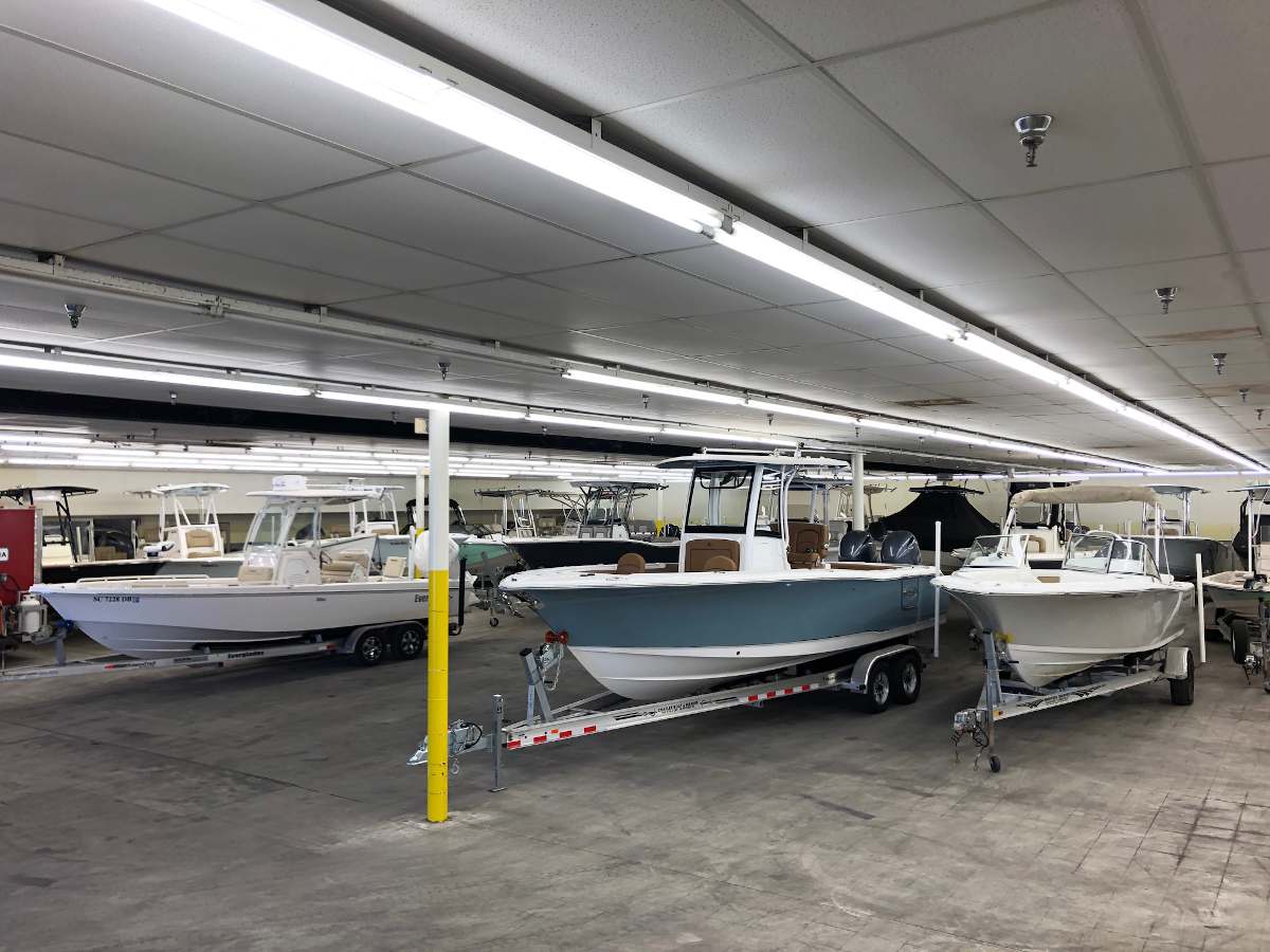 Indoor Charleston boat storage